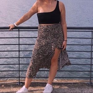 cheetah midi skirt- worn twice